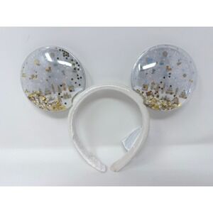 2024 Disney Parks Epcot Festival of the Holidays Gold Glitter Ears Headband